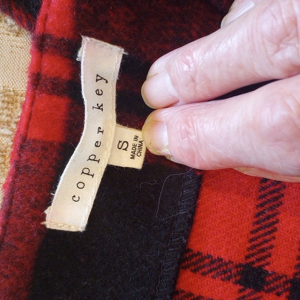 Copper Key Red and Black Plaid Dress With Red Turtle Neck Sweater - Picture 8 of 10